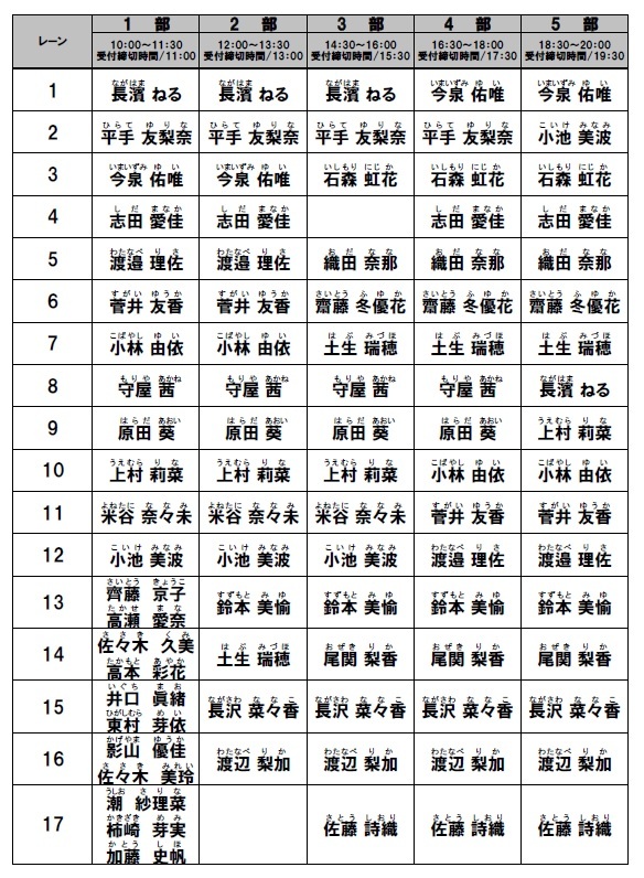 レーン詳細とグッズ販売時間のご案内 2ndシングル 世界には愛しかない 発売記念 個別握手会 8月14日 日 愛知会場 ポートメッセなごや ニュース 欅坂46公式サイト